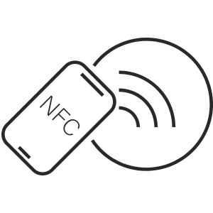スマートフォンのNFC読み取りイメージ機能アイコン